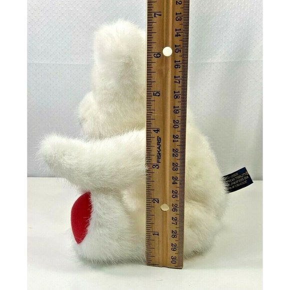 Boyds Collection Plush Bear White Jointed Furry Toy Animal 1988-2000 Vintage 10" - Picture 8 of 9